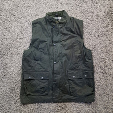 Walker and Hawkes Gilet Mens Medium Green Wax Country Waistcoat Jacket