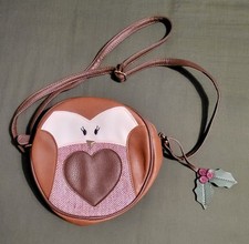 owl brown and cream round