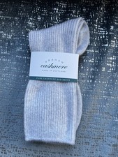 Ladies Cashmere Bed Socks (Johnstons Of Elgin)