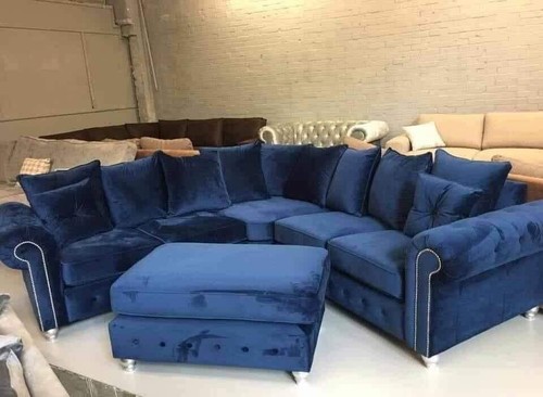 Blue 2c2 corner sofa - sofa, seater