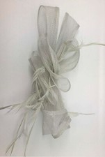 New Fascinator Sinamay Flower