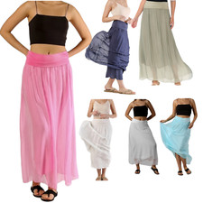 Women's Silk Skirt Lagenlook