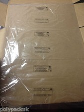 100 Large Clear Polythene
