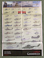 Defence Helicopter Magazine Large Fold-out Military Poster 89x64cm.