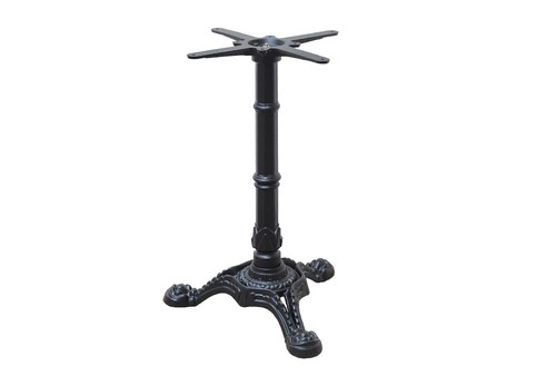 Black premium cast iron table - black,