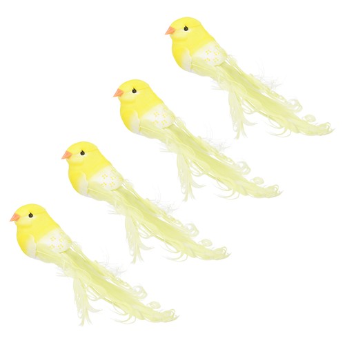 4pcs yellow realistic - 4pcs,