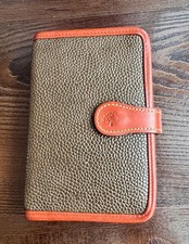 Vintage *Genuine* Mulberry Scotchgrain Small Diary Wallet/Cardholder/Organiser 
