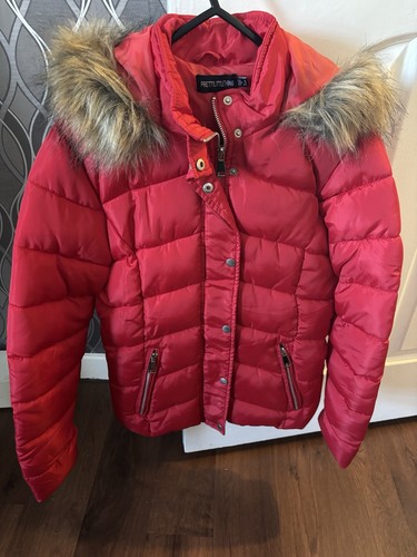 Prettylittlething red coat - prettylittlething,
