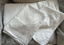 DEBENHAMS WHITE KING SIZE DUVET COVER SET with Two Pillowcases 100% Cotton