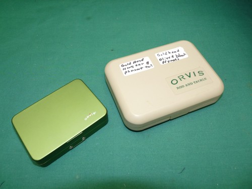 Orvis fly boxes - 2, green