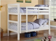 Lily Space-Saving Wooden Bunk Beds for Kids with Safety Guard Rails & Storage