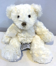 Russ Berrie Small Cream Teddy Bear Plush Beanie Soft Toy 5''/13cm