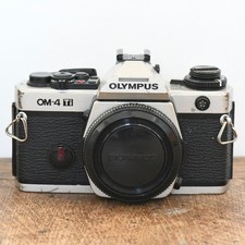 Olympus OM-4 Ti Champagne Titanium 35mm Film Camera Body - New Light Seals