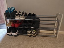 Extendable Shoe Rack 3 Rows