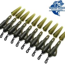 HYBRID LEAD CLIPS + TAIL RUBBERS - CARP FISHING - Quick Change CLIPS BROWN