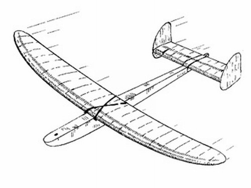 Bourdon towline glider - towline,