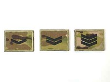 British Army Rank Patch / Badge Hook & Loop Corporal Lance Corporal Sergeant TRF