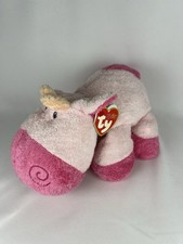 TY Pluffies "Mooer" Pink Cow
