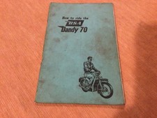 BSA..Dandy.1957..Riding instructions/Maintenance.. ( Fair condition)?