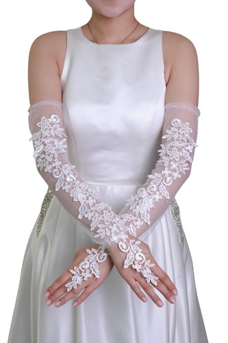 Women long lace - long, fingerless