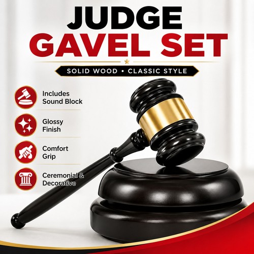 Wood judge gavel - wood,