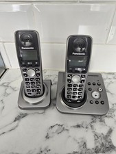 Panasonic KX-TG8061E Twin Duo Handset Bundle Black
