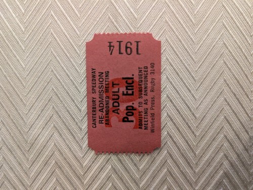 Canterbury speedway ticket - canterbury,