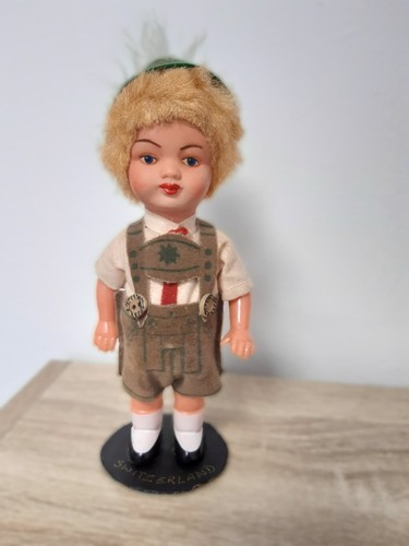 Vintage swiss boy doll - vintage,