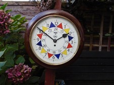RAF Style 12"DIAL WALL CLOCK Smiths Empire Movement CLEANED/ RESTORED/ SERVICED.