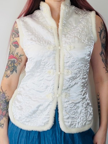 Vintage white satin - vintage,