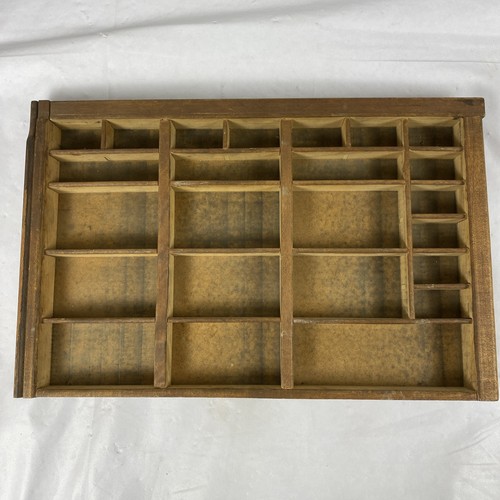 Vintage wood printer tray - vintage,