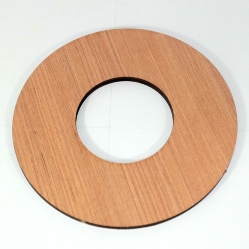 Wooden laser cut circle hoop - cut,