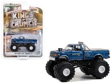 1987 Ford F-250 Monster Truck Blue Metallic Bigfoot #3 Kings of Crunch 13 1/64