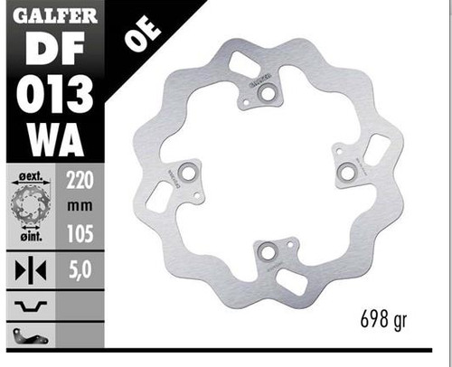Galfer wave brake disc 220x5mm - galfer,