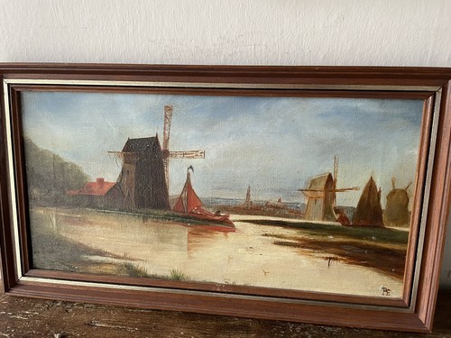 Vintage impressionist oil - impressionist,