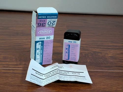 Minox color negative film - film, asa