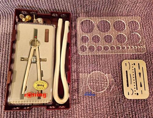 Drafting set rotring - drafting,