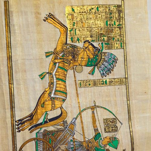 Egyptian papyrus art painting - egyptian,