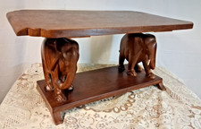 A Deco Mahogany Elephant Side Coffee Table 1930s   1940 Circa