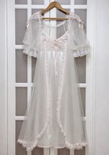 Vintage Sheer Lace Peignoir