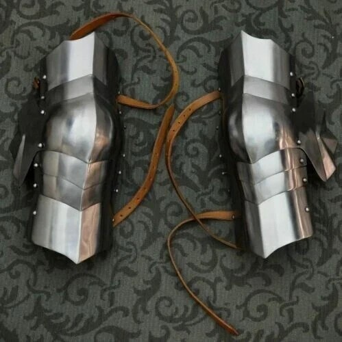 Medieval knight leg armor with - medieval,