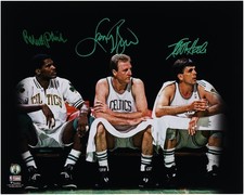 Larry Bird Robert Parish and