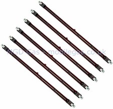 6 x 254 mm 10” Inch 1200 Watt 1.2 kW Ruby Slim R7S R7 Infrared Wall Heater Bulb