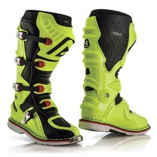 ACERBIS X MOVE 2.0 BOOTS FLUO YELLOW HINGED MOTOCROSS MX ENDURO QUAD CHEAP FLO