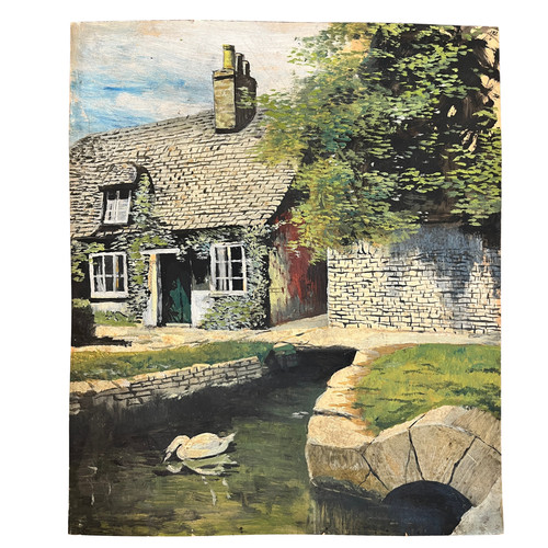 Large vintage oil - large, painting