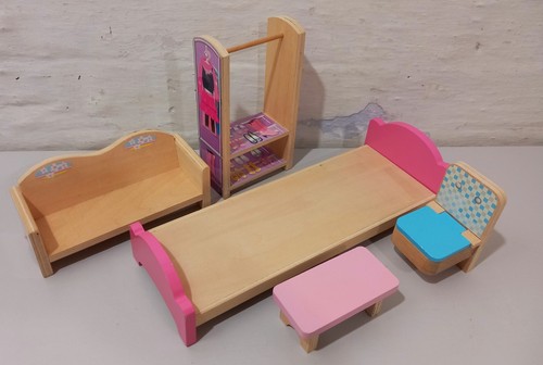 Wooden dolls house furniture - wooden,
