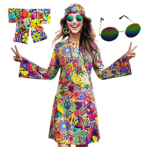 Women 60s 70s - , flower