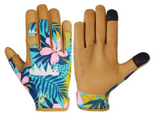 Escort Tools Ladies Leather Gardening Work Gloves Thorn Proof Touch Screen M