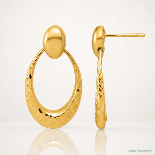 14k yellow gold polished and - 14k,