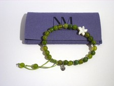 Lola Rose Kiwi Montana Agate & Mother of Pearl Starfish Bead Bracelet Brand New